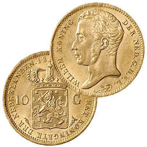 10 Gulden goud 1822U